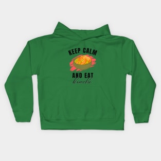 Keep calm and eat kimchi Kids Hoodie